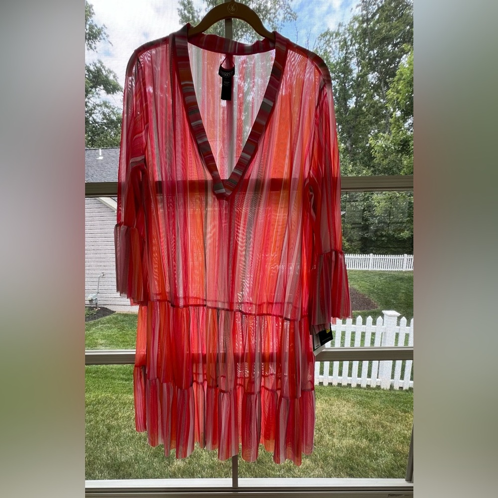 Beautiful Coco Reef Enchant Cover Up Dress - Paloma Stripe LARGE
